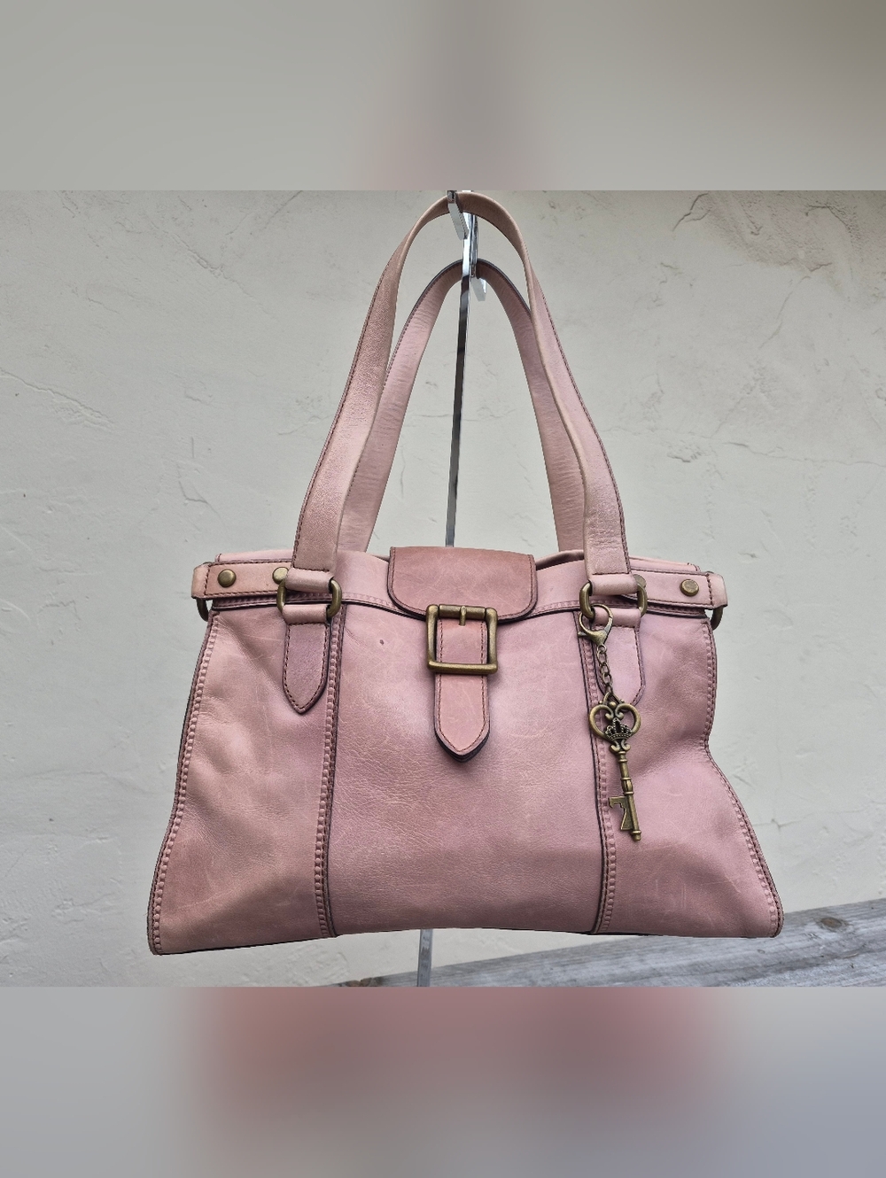 Fossil Vintage Leather Satchel Shoulder Bag - Picture 3 of 16